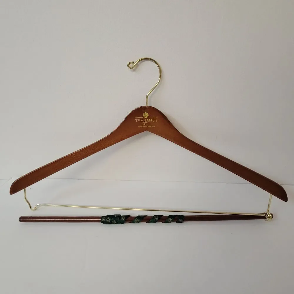 Tom James Wooden Suit  Hanger Perfect For Jacket Coat